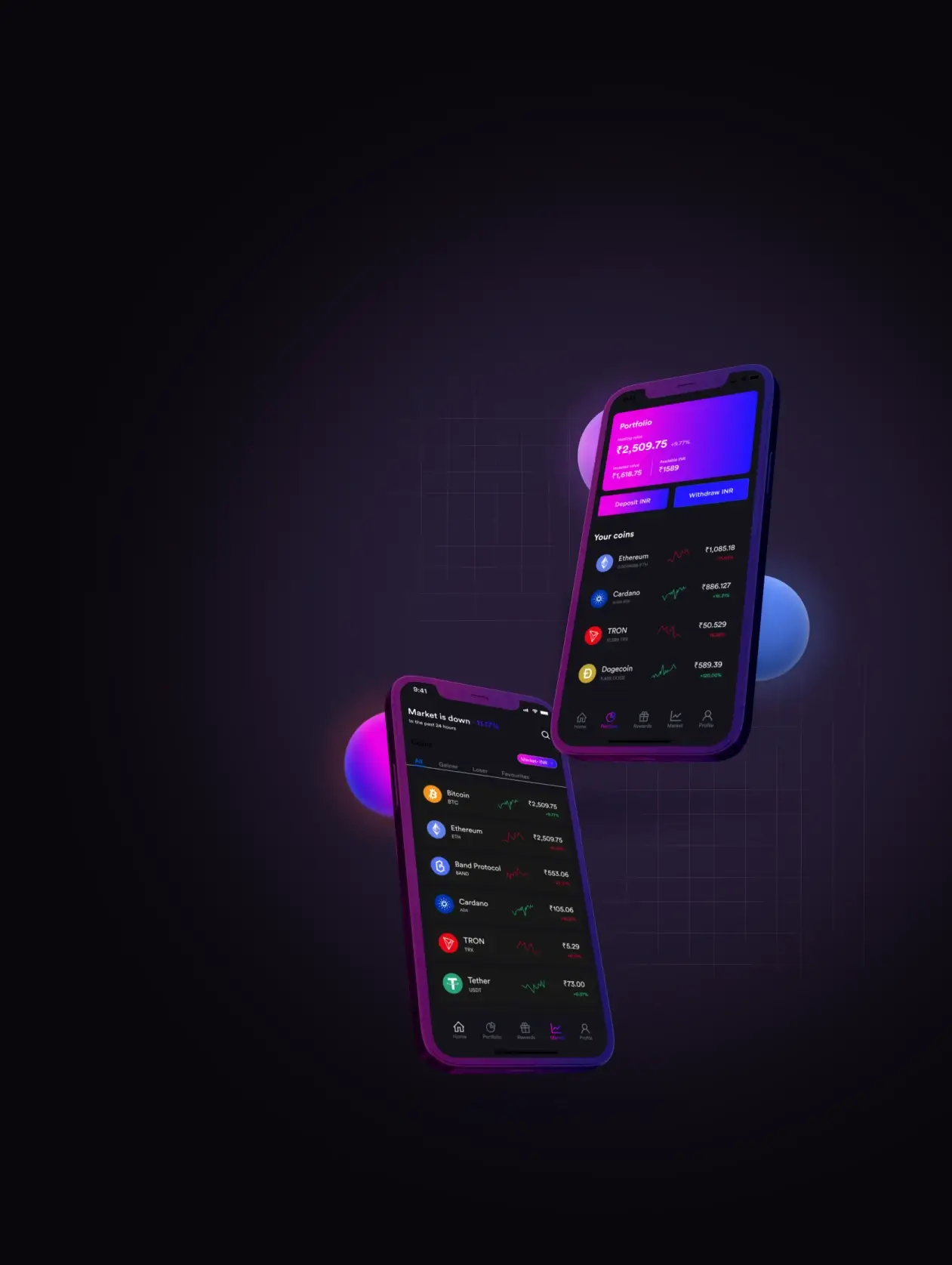 Fondmatex App - Pilih "Bergabung" atau "Langganan" untuk memulai.